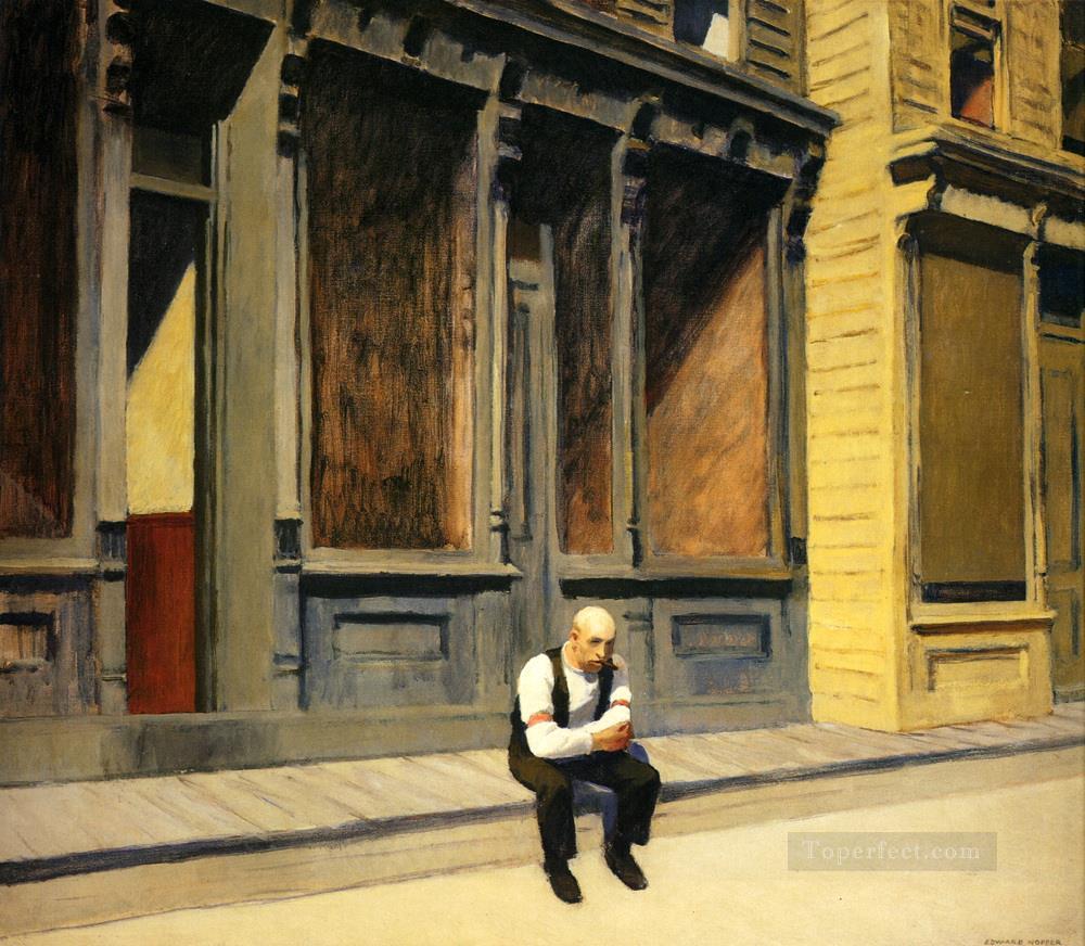 Sunday Edward Hopper Oil Paintings